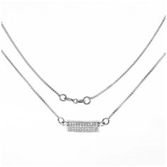 Balex Колье 9422910080 из серебра 925 пробы с фианитом, 45 см, 4.42 г