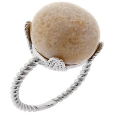 Balex Кольцо 1432930207 из серебра 925 пробы с кораллом, размер 18.5