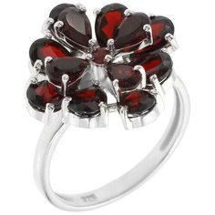 Balex Кольцо 1410931471 из серебра 925 пробы с гранатом природным, размер 17.5