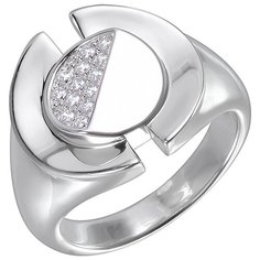 Balex Кольцо 1418910425 из серебра 925 пробы с фианитом, размер 17.5