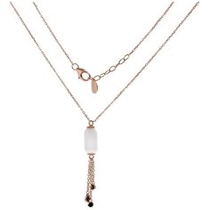 Balex Колье 9432930115 из серебра 925 пробы с агатом синтетическим и фианитом, 43 см, 5.83 г