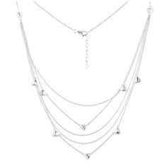 Balex Колье 9458910002 из серебра 925 пробы с фианитом, 42 см, 6.73 г