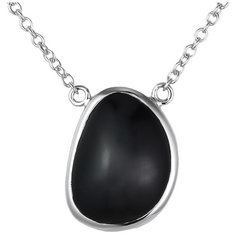 Balex Колье 9432930240 из серебра 925 пробы с ониксом, 45 см, 5.45 г