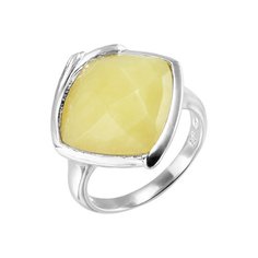 Balex Кольцо 1430930101 из серебра 925 пробы с нефритом природным, размер 17.5