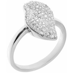 Balex Кольцо 1422910108 из серебра 925 пробы с фианитом, размер 17