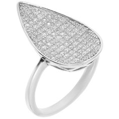 Balex Кольцо 1222910182 из серебра 925 пробы с фианитом, размер 18