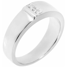 Balex Кольцо 1441910013 из серебра 925 пробы с фианитом, размер 16.5