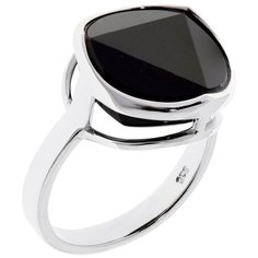 Balex Кольцо 1436930201 из серебра 925 пробы с ониксом, размер 18.5