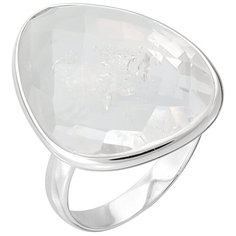 Balex Кольцо 1436930235 из серебра 925 пробы с горным хрусталем, размер 17