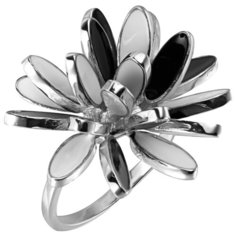 Balex Кольцо 1445900007 из серебра 925 пробы с эмалью, размер 18