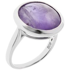 Balex Кольцо 1432930205 из серебра 925 пробы с аметистом природным, размер 19