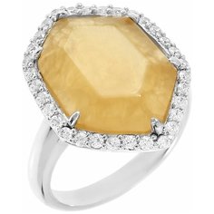 Balex Кольцо 1430930019 из серебра 925 пробы с агатом природным и фианитом, размер 16.5