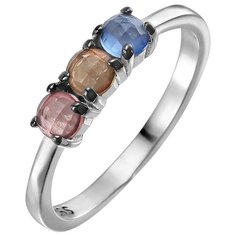 Balex Кольцо 1454930122 из серебра 925 пробы с фианитом, размер 17