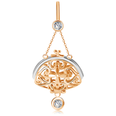 Бронницкий Ювелир Подвеска из красного золота Д0268-034919