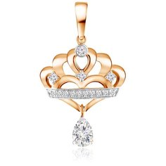 Бронницкий Ювелир Подвеска из красного золота Д0268-8-6034001