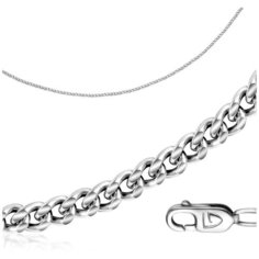 Бронницкий Ювелир Цепь из белого золота 610350101, 45 см, 2.34 г