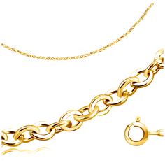 Бронницкий Ювелир Цепь из желтого золота 510301413, 50 см, 1.89 г