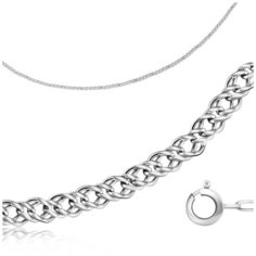Бронницкий Ювелир Цепь из белого золота 610250501, 40 см, 1.61 г