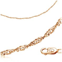 Бронницкий Ювелир Цепь из красного золота 110350227, 50 см, 3.48 г