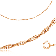 Бронницкий Ювелир Цепь из красного золота 110200227, 45 см, 1.28 г