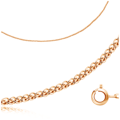 Бронницкий Ювелир Цепь из красного золота 110302100, 45 см, 3.03 г