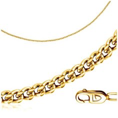 Бронницкий Ювелир Цепь из желтого золота 510350101, 60 см, 2.99 г