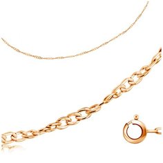 Бронницкий Ювелир Цепь из красного золота 110250102, 40 см, 1.16 г