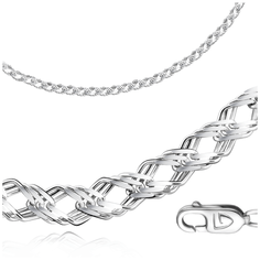 Бронницкий Ювелир Цепь из серебра 310703701, 55 см, 14.63 г