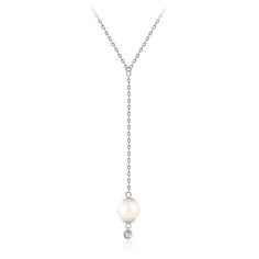 Бронницкий Ювелир Колье из белого золота 64319894, 47 см, 2.25 г