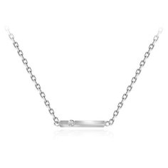 Бронницкий Ювелир Колье из белого золота 64319519, 45 см, 2.51 г