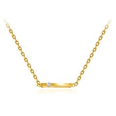 Бронницкий Ювелир Колье из желтого золота 54319519, 45 см, 2.45 г