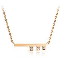 Бронницкий Ювелир Колье из красного золота 14519021, 45 см, 3.3 г