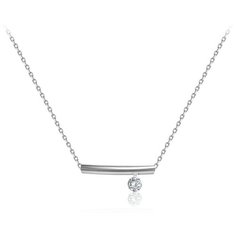 Бронницкий Ювелир Колье из белого золота 64319675, 47 см, 1.97 г