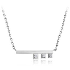 Бронницкий Ювелир Колье из белого золота 64519021, 45 см, 3.23 г