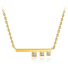 Бронницкий Ювелир Колье из желтого золота 54519021, 45 см, 3.31 г