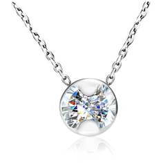 Бронницкий Ювелир Колье из белого золота 64319003, 47 см, 2.7 г