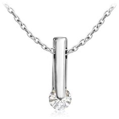 Бронницкий Ювелир Колье из белого золота 64319152, 47 см, 2.97 г