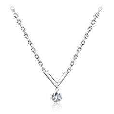 Бронницкий Ювелир Колье из белого золота 64319674, 40 см, 1.59 г