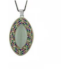 Balex Подвеска 3405937186 из серебра 925 пробы с кошачьим глазом, сапфиром синтетическим, рубином синтетическим, изумрудом синтетическим, хризолитом синтетическим и фианитом