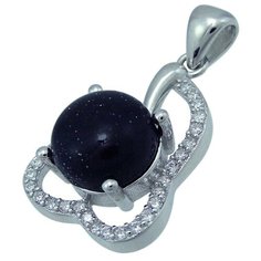 Balex Подвеска 3405937412 из серебра 925 пробы с авантюрином реконструированным и фианитом