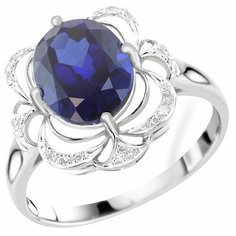 VALTERA Кольцо с сапфирами и бриллиантами 111172, размер 17