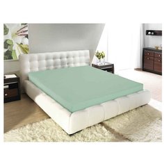 Простыня Guten Morgen трикотажная на резинке 90 х 200 см хаки