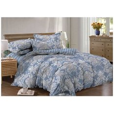 Постельное белье семейное Guten Morgen Ванесса 767, сатин, 70 х 70 см, серый