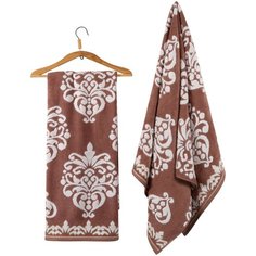 Guten Morgen полотенце Рицо банное 70х130 см белый/коричневый