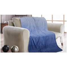 Покрывало Guten Morgen Коралфлис жаккард градиент, 200 х 220 см, полночь