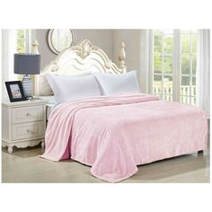 Покрывало Guten Morgen Соты фланель (жаккард), 200 х 220 см (14-3207), лаванда