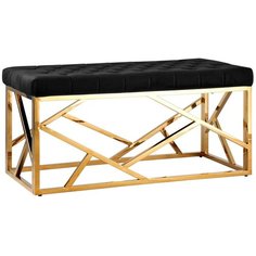 Банкетка STOOL GROUP Арт Деко золото/черный