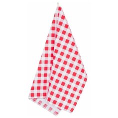 Guten Morgen Полотенце Red check, клетка кухонное 45х60 см красный/белый