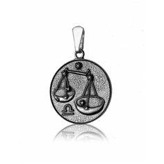 TOP CRYSTAL Подвеска "Знак зодиака Весы" серебряные 40332307