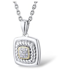 VALTERA Подвес с бриллиантами из серебра 117823